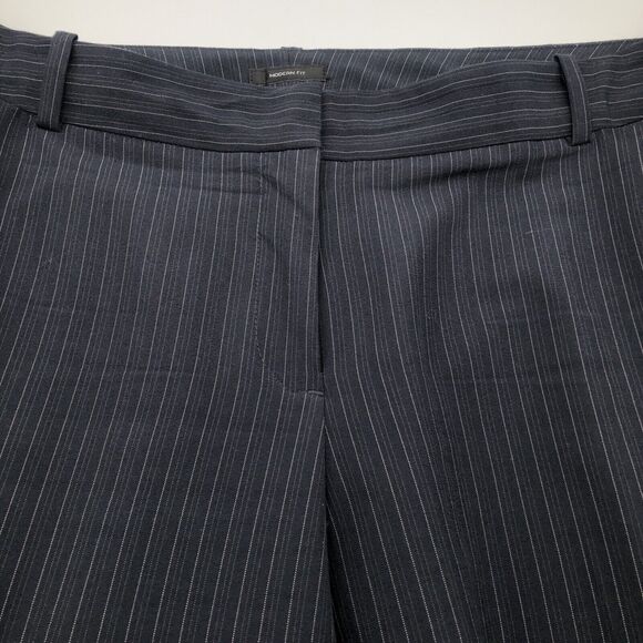 Worthington Woman Modern Fit Dress Pants 18W Dark Gray Stretch Pin Stripe Career - Picture 1 of 9